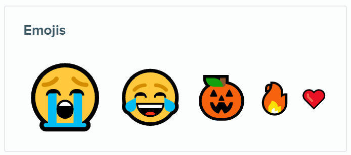 3 Emojis panel