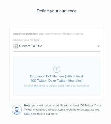 Audiense blog - Audiense Insights upload audience feature