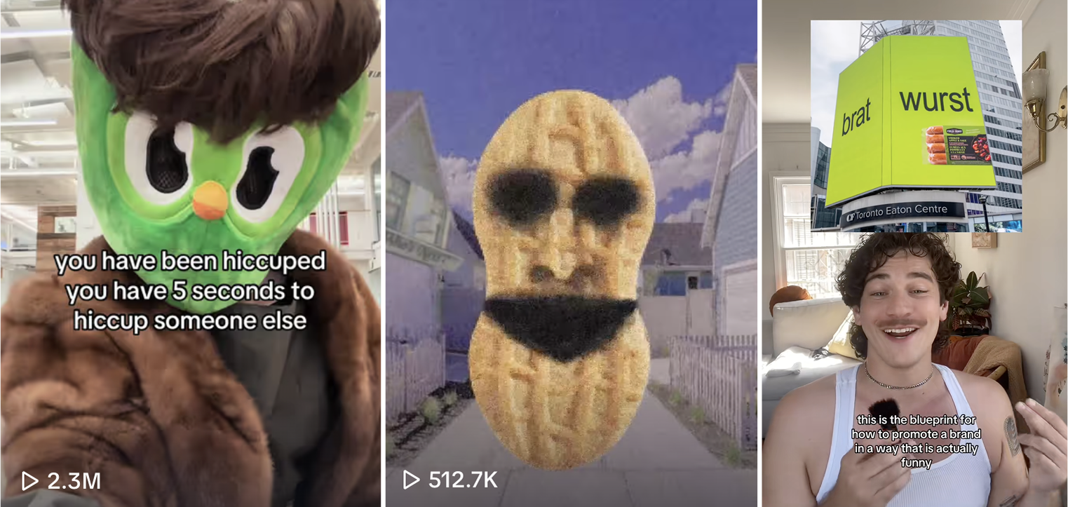 Audiense blog - image - Duolingo. Nutterbutter and Bratwust on social