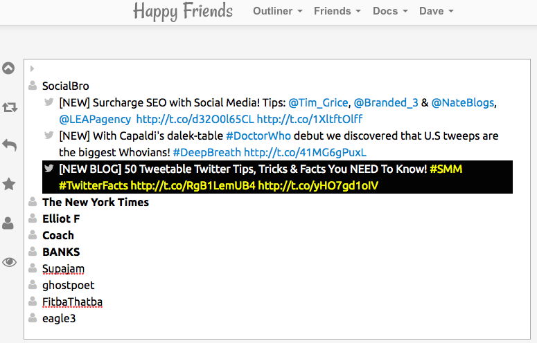 Free Twitter Tools Happy Friends SocialBro