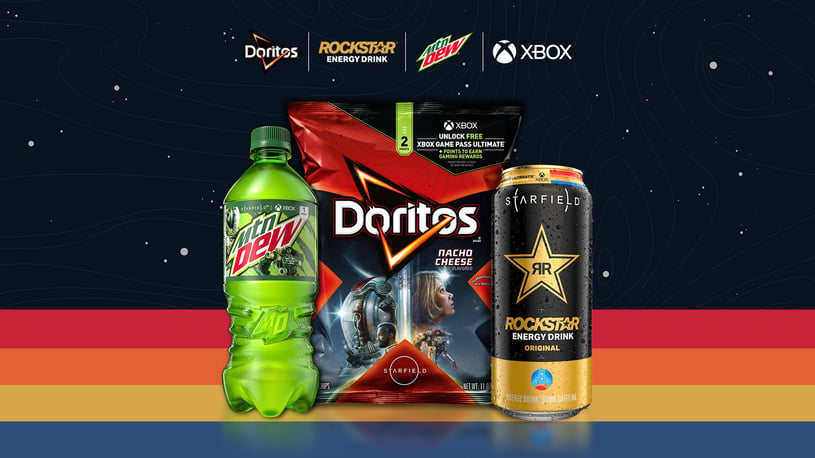 Audiense blog - Xbox worked with Doritos, Mountain Dew and Rockstar Energy to provide ultimate gaming fuel