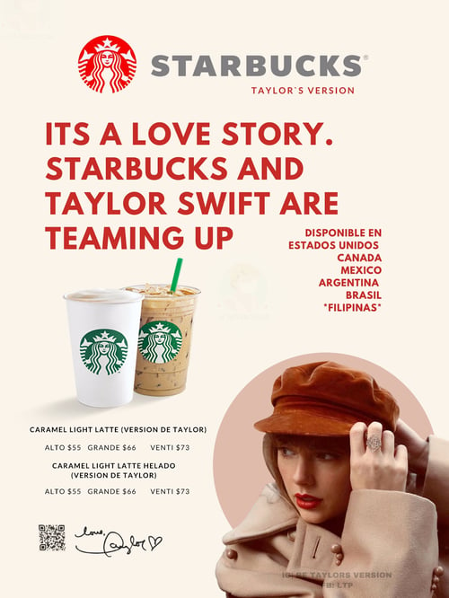 Audiense blog - collaboration with Starbucks to promote the Red (Taylor’s Version)