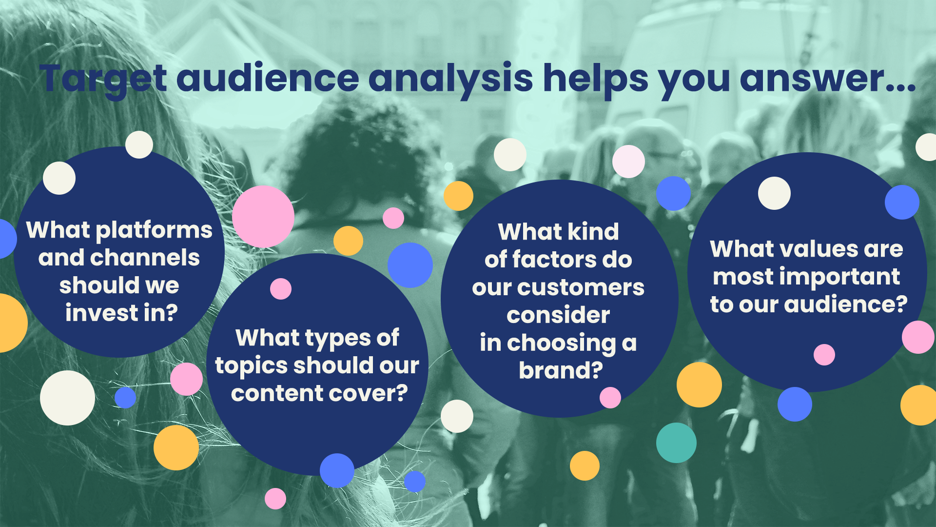 Audiense blog - target audience analysis helps you answer a number of strategic business questions