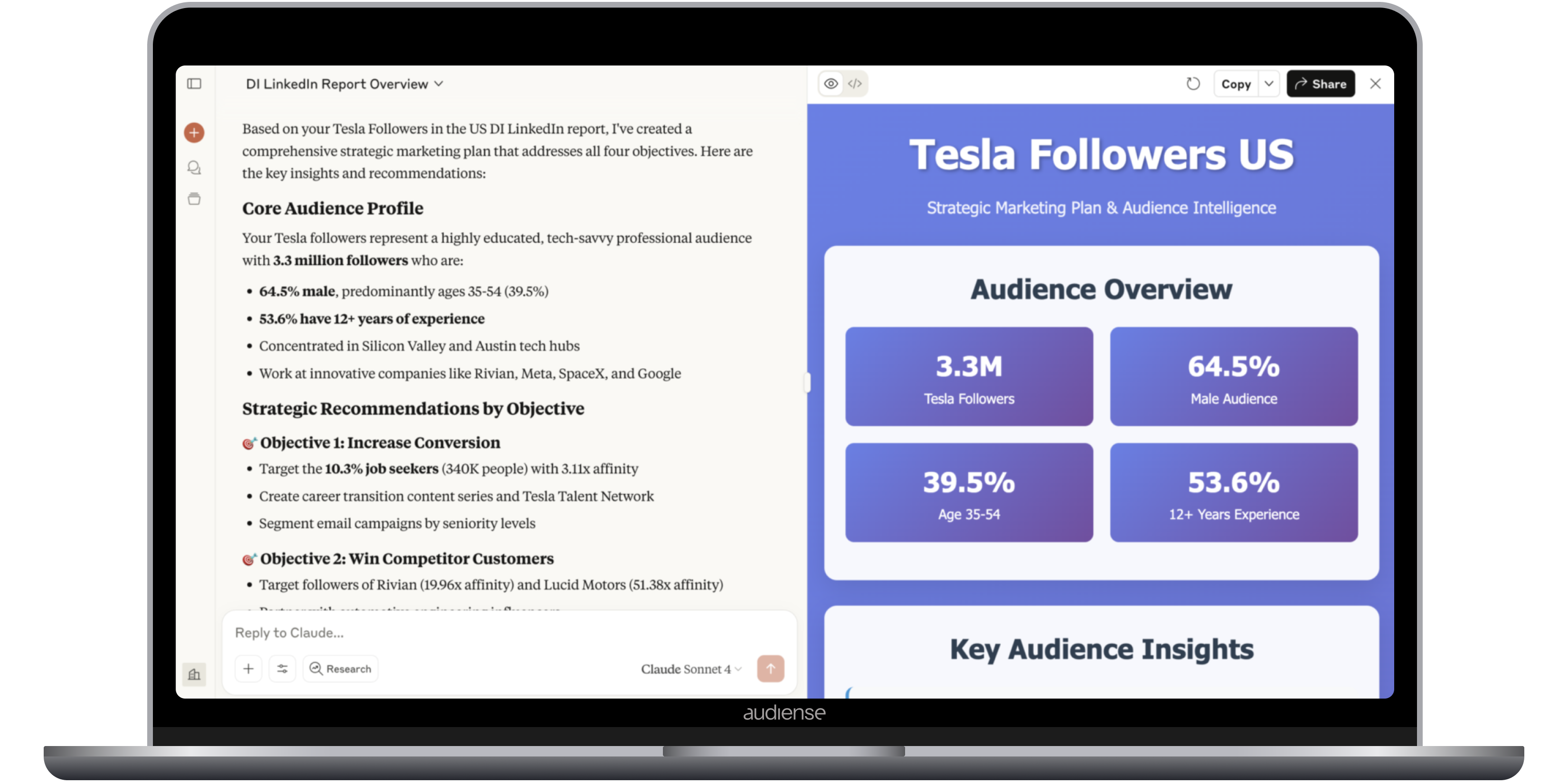 Audiense blog - image - DI LinkedIn Report Overview