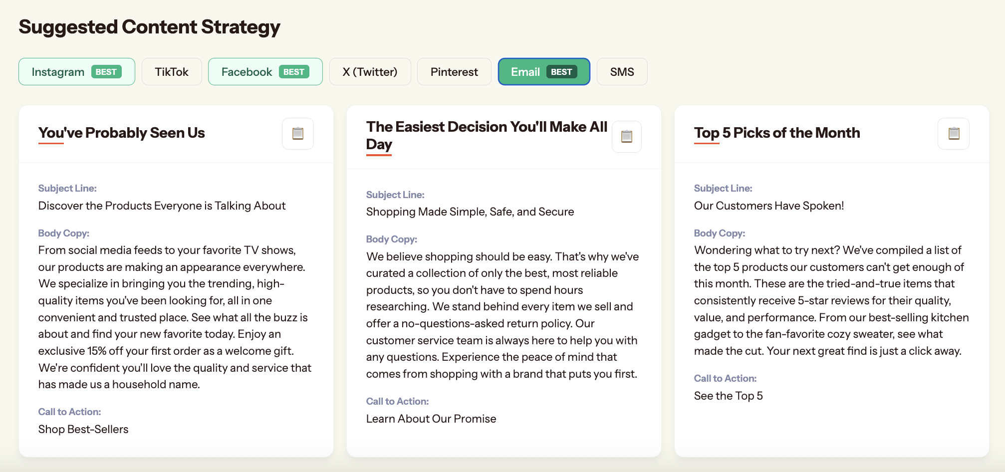 Audiense blog - image - Audiense Action product - Gen X - suggested content strategy