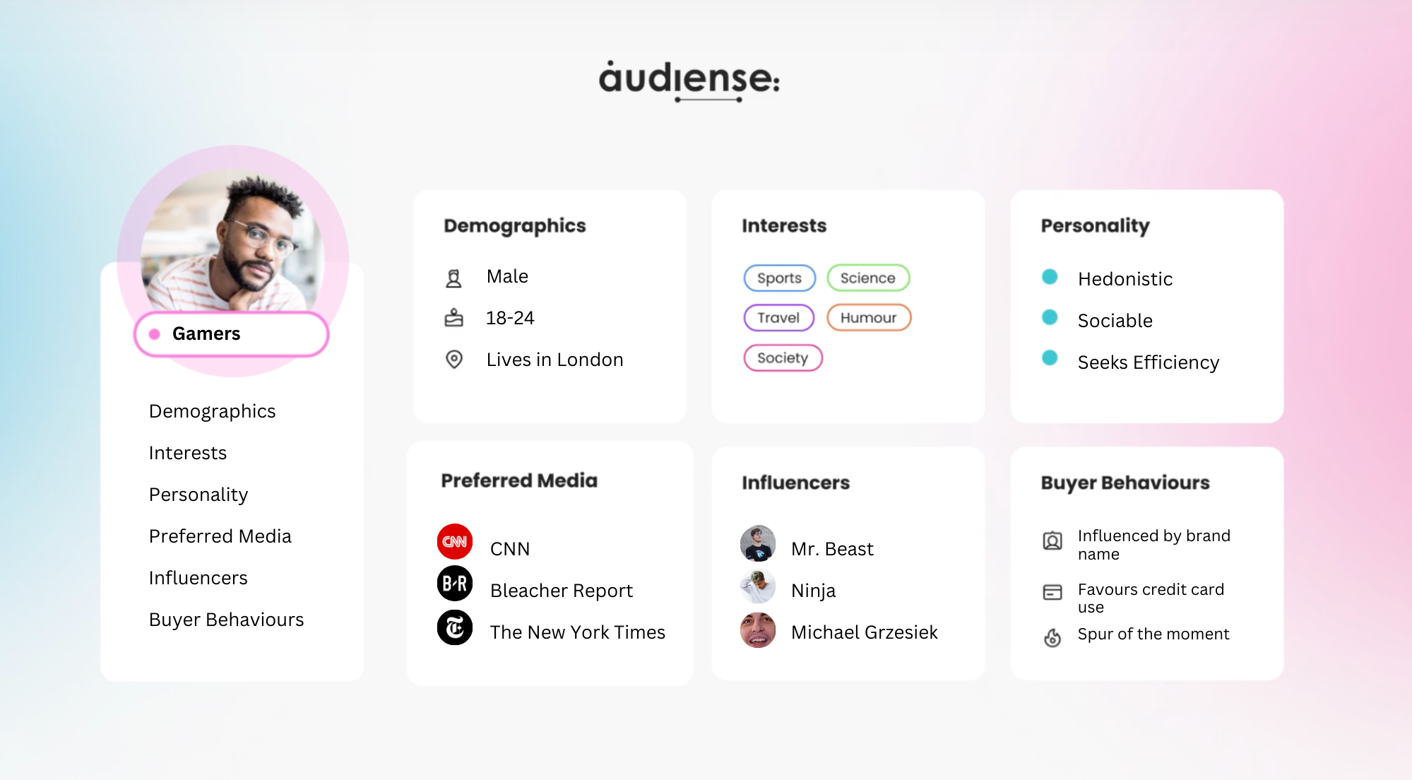 Audiense blog - buyer persona gamer