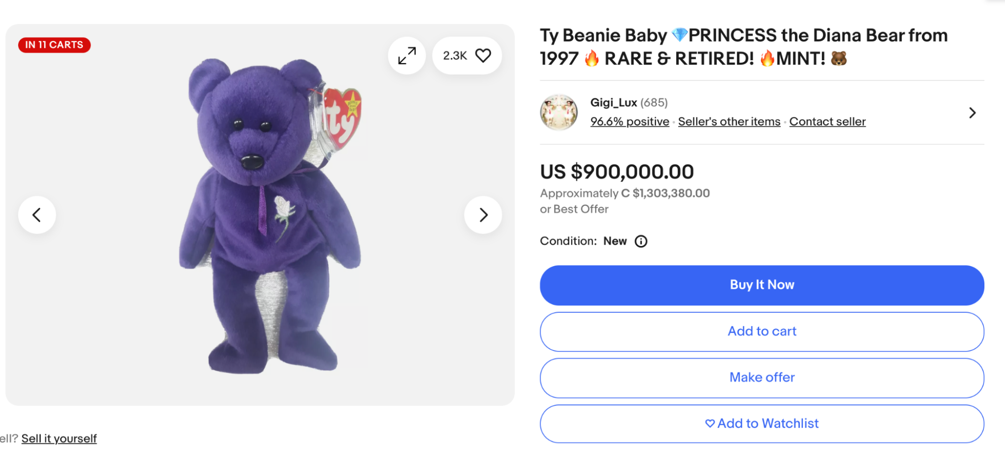 Audiense blog - image - Beanie Babies sell for hundreds of thousands of dollars in today’s market)