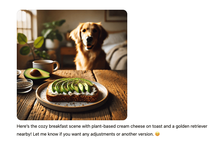 Audiense blog - image - ChatGPT social media visual mockup to promote new product from Beyond Meat