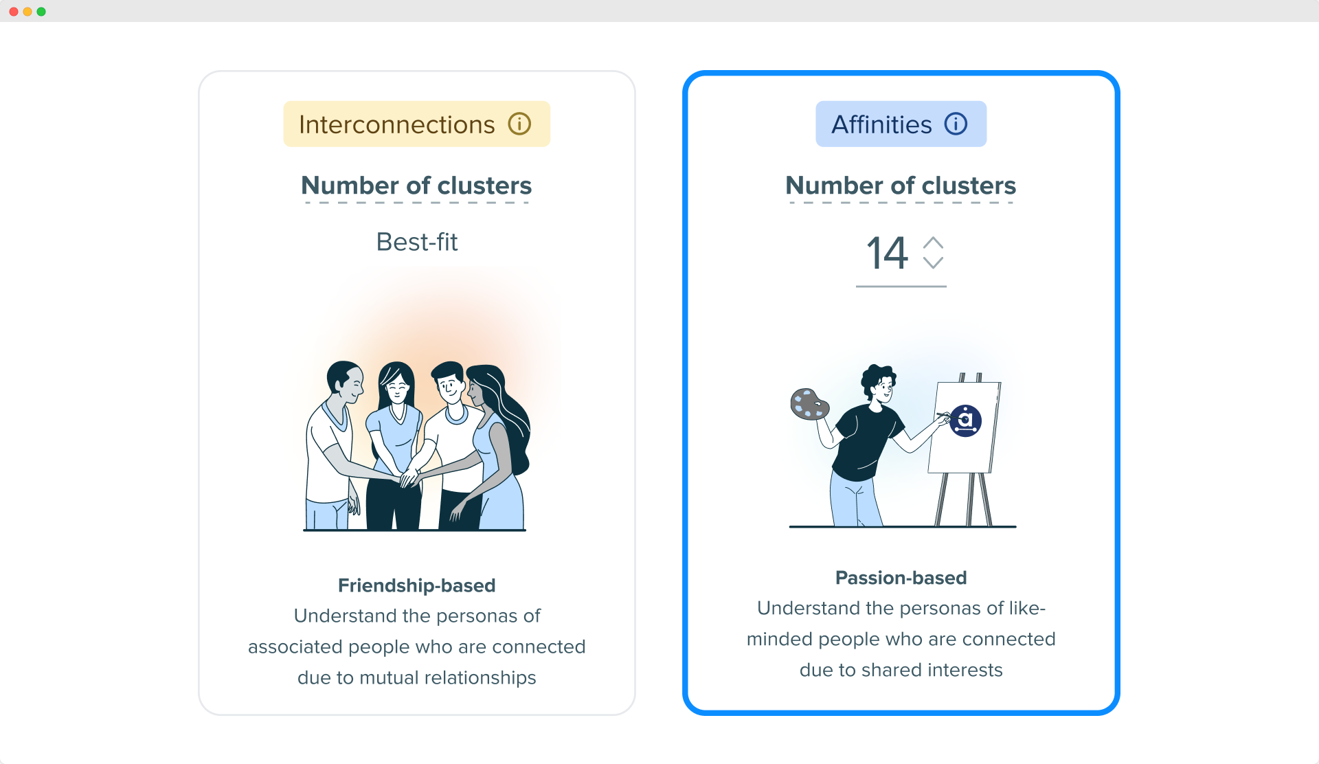 Image - report builder looks like after implementing Audiense Insights new feature