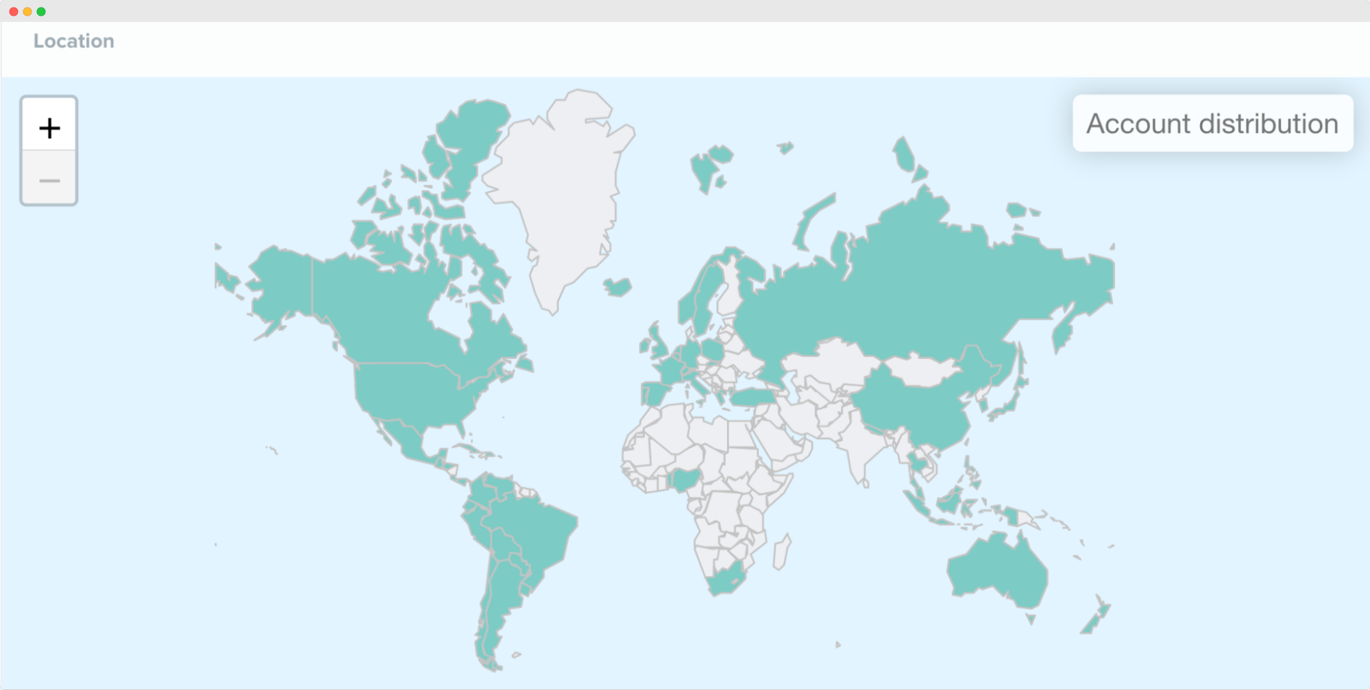 Audiense blog - worldwide appeal of the ACOTAR series - Audiense map