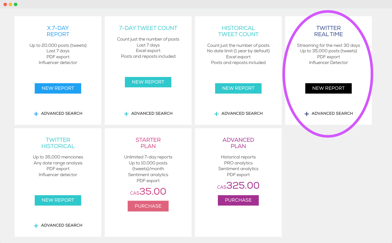 Audiense blog - image - TweetBinder for example, has the option at the top right, for its users to re-run any X (Twitter) audience report in real time.