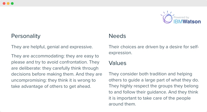 Audiense blog - image - The Cozy Curators segment - personality insights - Audiense Insights