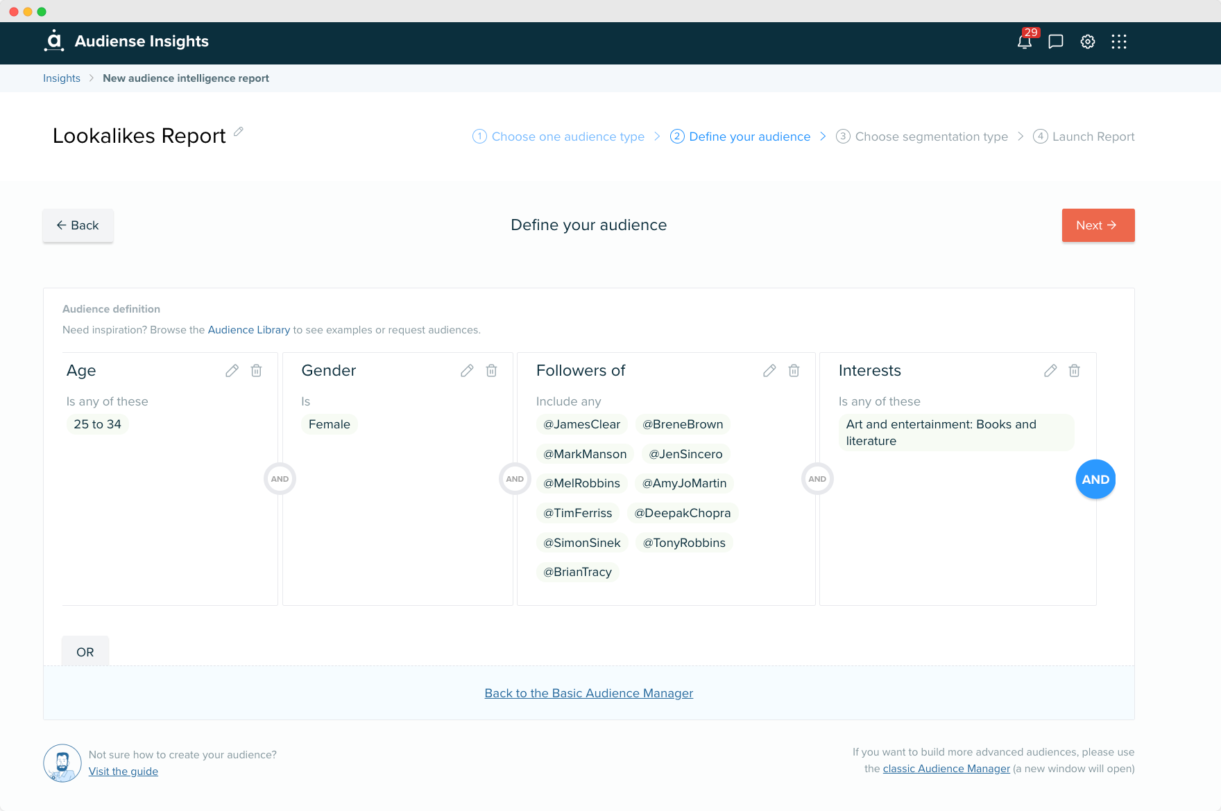 Audiense blog - image - Lookalikes report - Audiense Insights